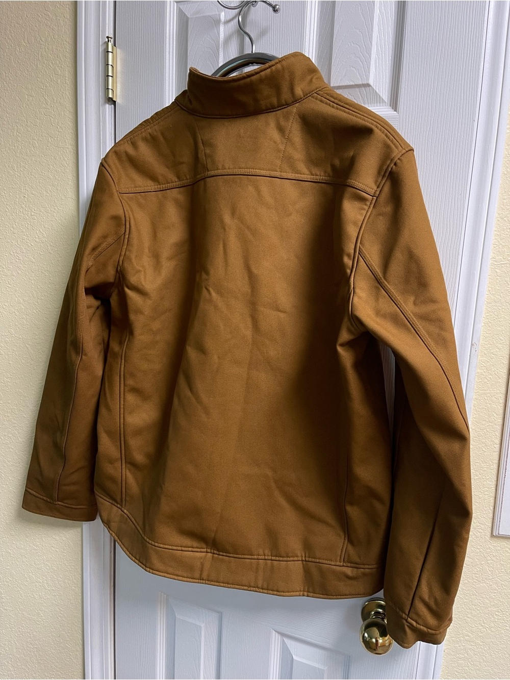 CAT Men's Tan Softshell Performance Jacket - Picture 2 of 15